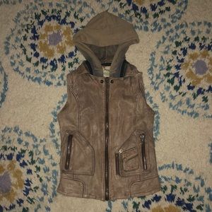 Free People Doma leather vest